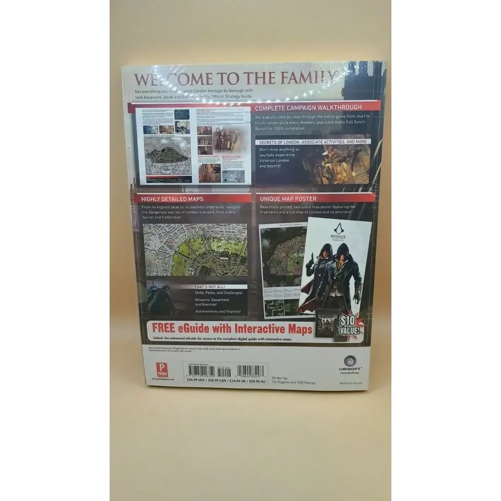 UNOPENED Prima Assassin's Creed Syndicate Official Strategy Guide Book UbiSoft